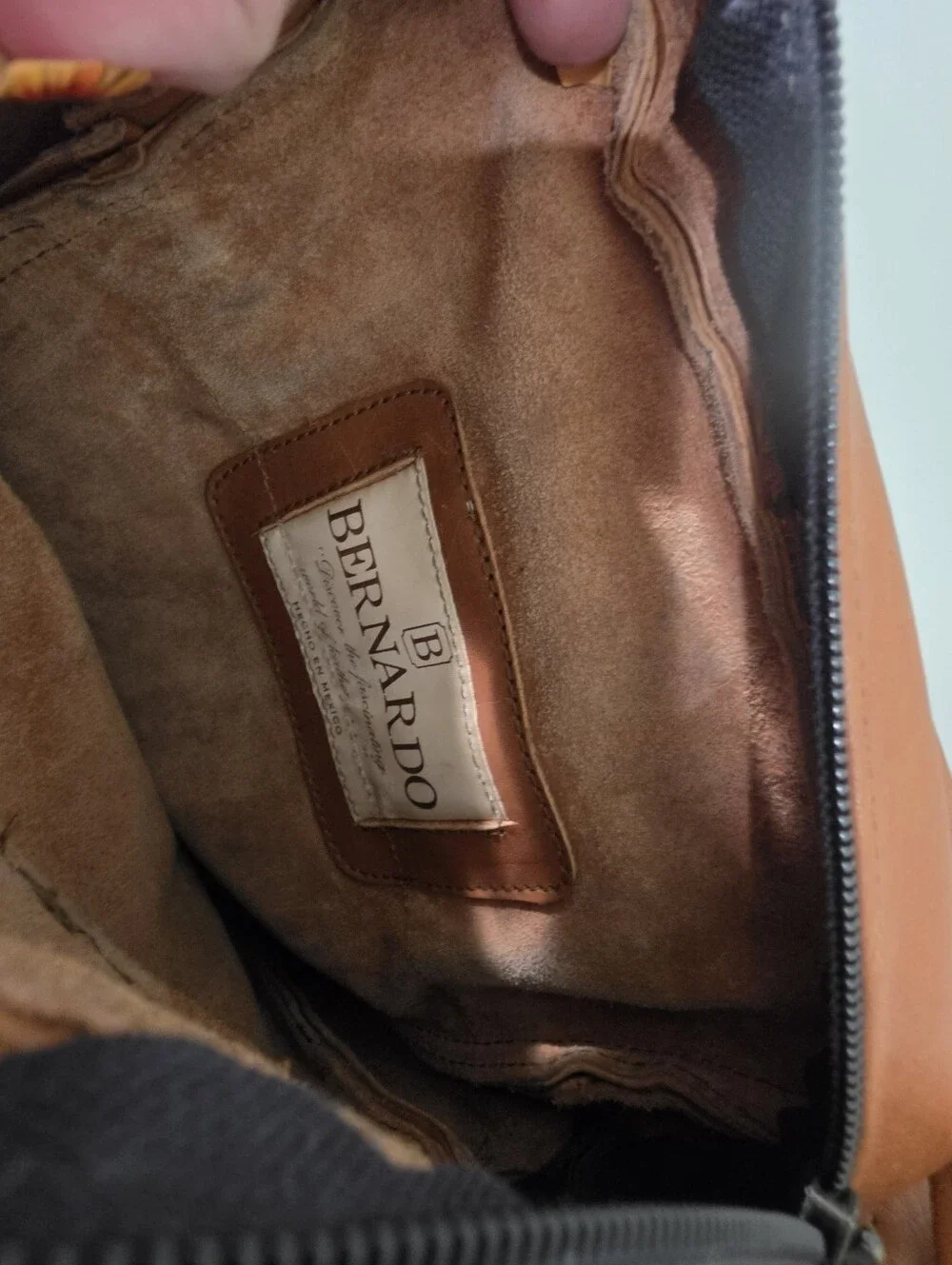 BERNARDO NY BROWN Leather Crossbody Bag. 👀 GORGEOUS SAKS